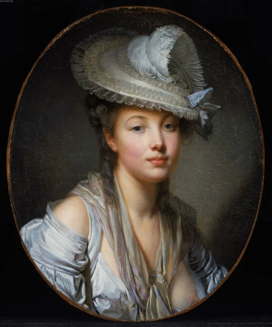 Der weiße Hut - Jean-Baptiste Greuze