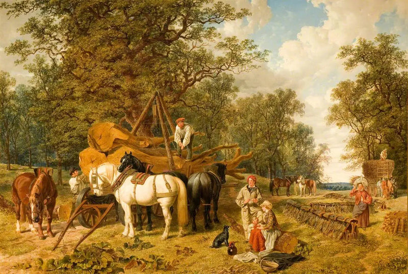 Der Holzwagen - John Frederick Herring, Sr.