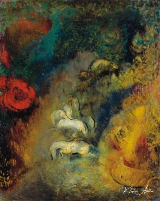 Le Chariot d'Apollon - Odilon redon - Reproductions de tableaux et peintures haut de gamme