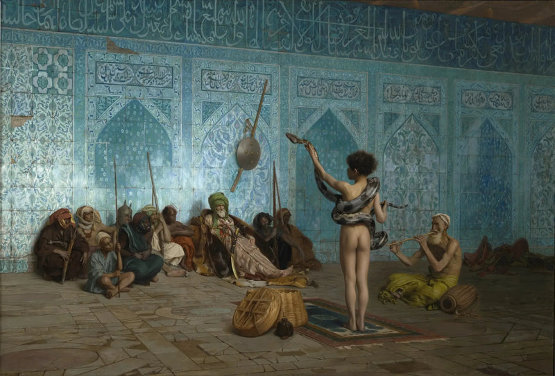 Der Schlangenbeschwörer - Jean-Léon Gérôme
