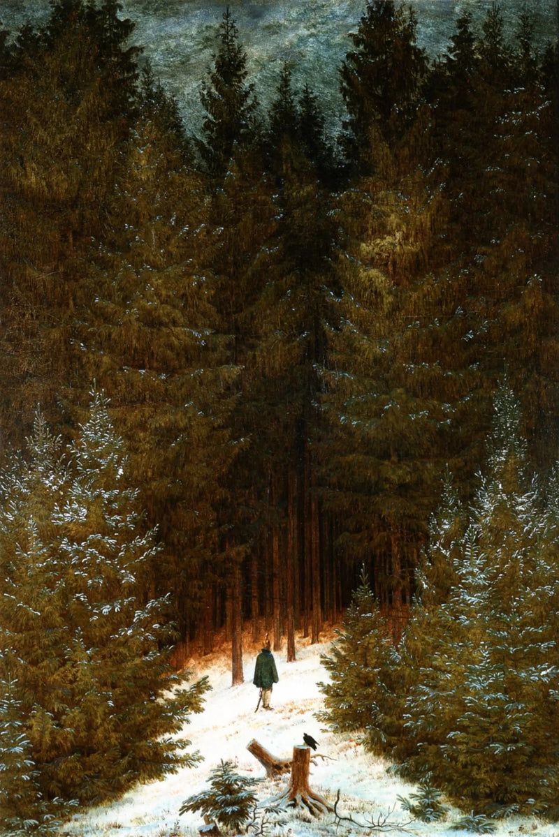 Der Jäger im Wald - Caspar David Friedrich