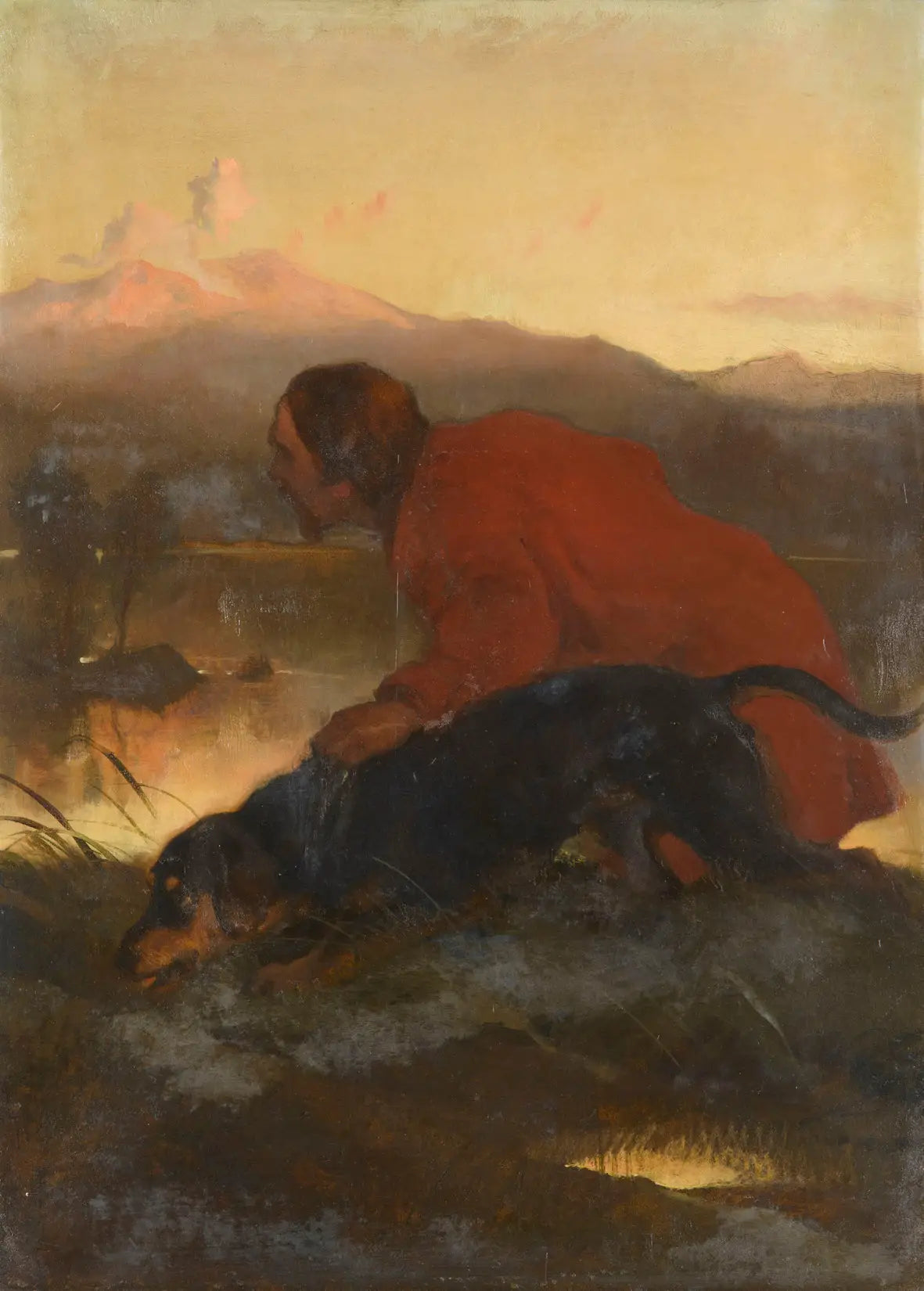 Le chasseur et le limier - Edwin Henry Landseer image 1 copie de tableau peinte à la main