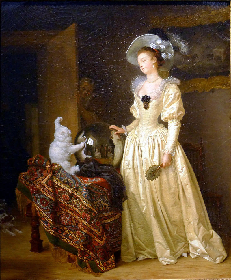 Der Angorakatze - Jean-Honoré Fragonard