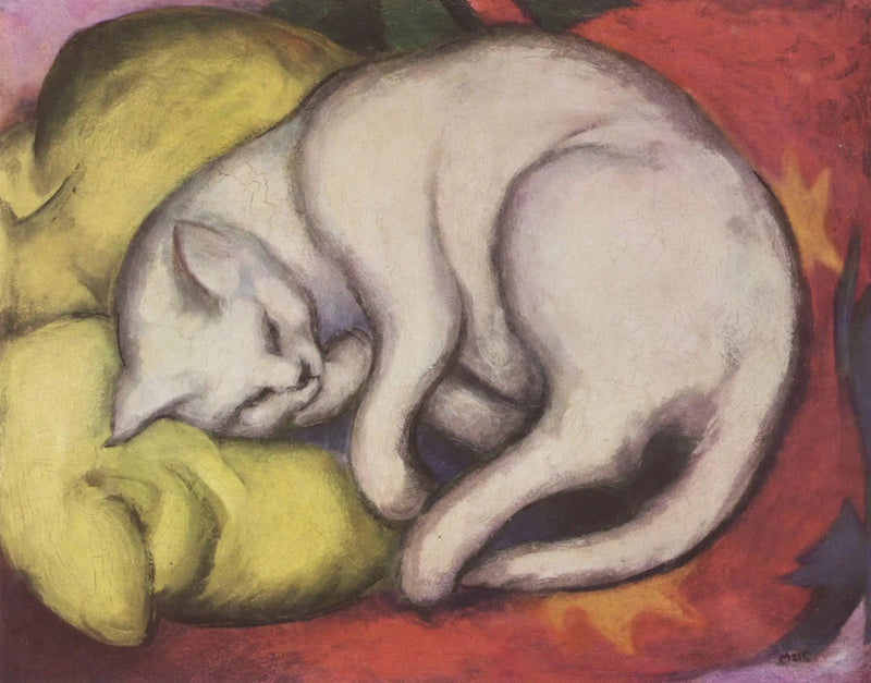Die weiße Katze - Franz Marc