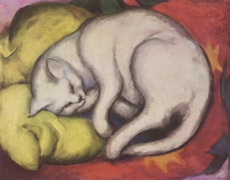 Die weiße Katze - Franz Marc