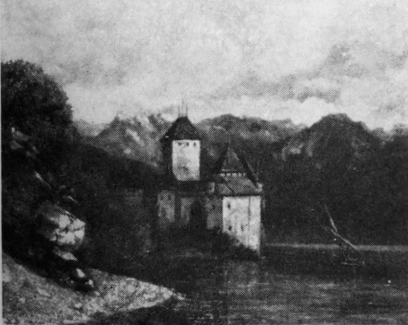 Das Schloss Chillon - Gustave Courbet