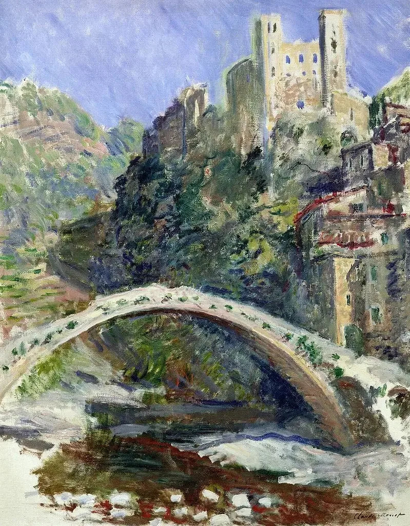 Das Schloss von Dolceacqua - Claude Monet