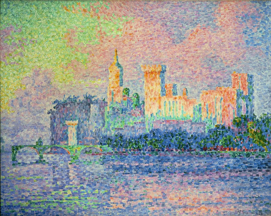 Das Papstschloss in Avignon - Paul Signac