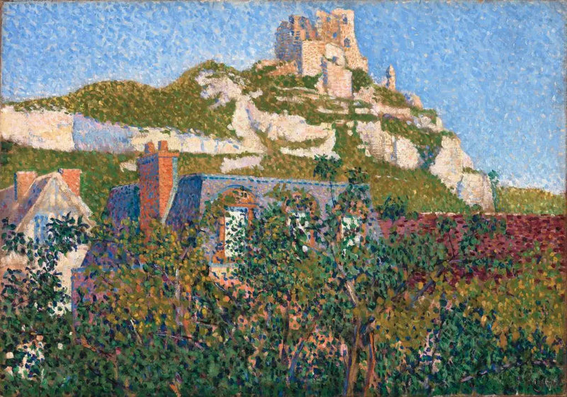Die Burg Gaillard, Blick aus meinem Fenster, Petit-Andely - Paul Signac