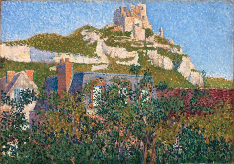 Die Burg Gaillard, Blick aus meinem Fenster, Petit-Andely - Paul Signac