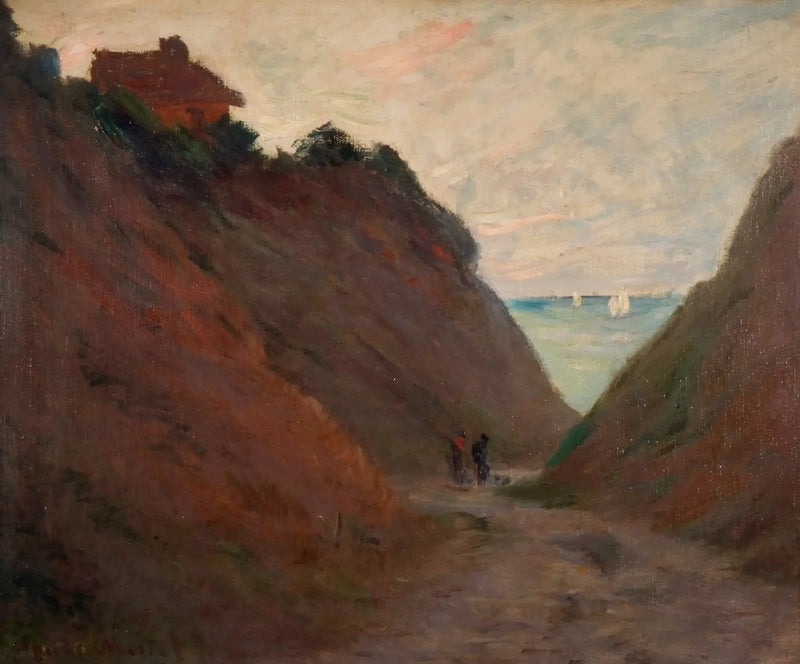 Der Hohlweg in der Klippe bei Varangéville - Claude Monet