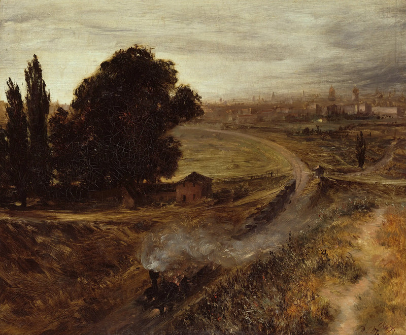 Die Eisenbahn Berlin-Potsdam - Adolph von Menzel