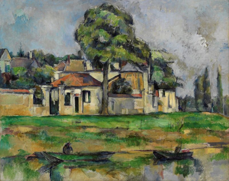 Der Treidelpfad am Ufer der Marne in Créteil - Paul Cézanne