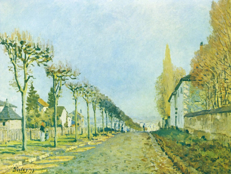 Der Weg zur Maschine, Louveciennes - Alfred Sisley