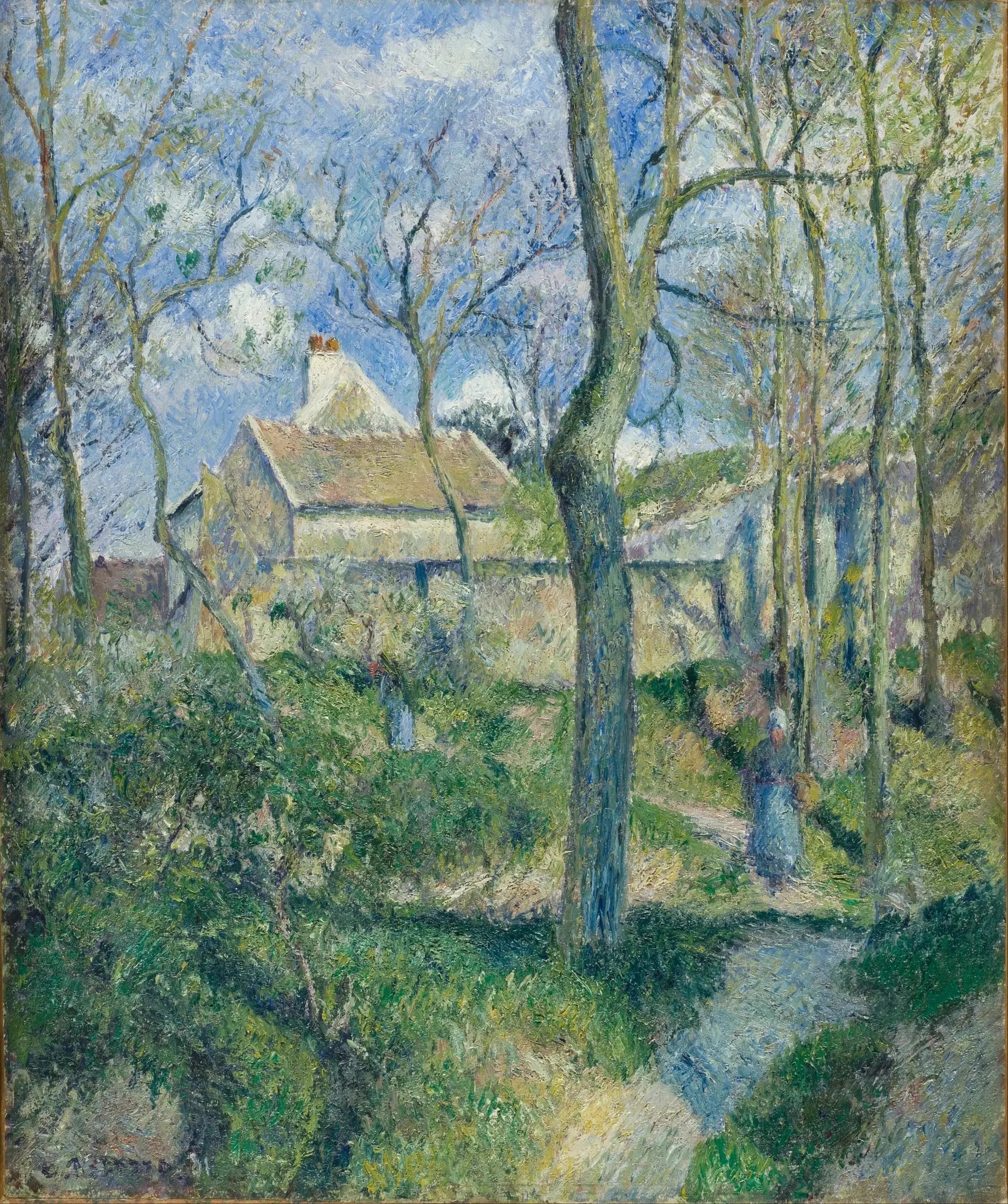 Le chemin des Pouilleux, Pontoise - Camille Pissarro image 1 reproduction d’œuvre d’art à l’huile