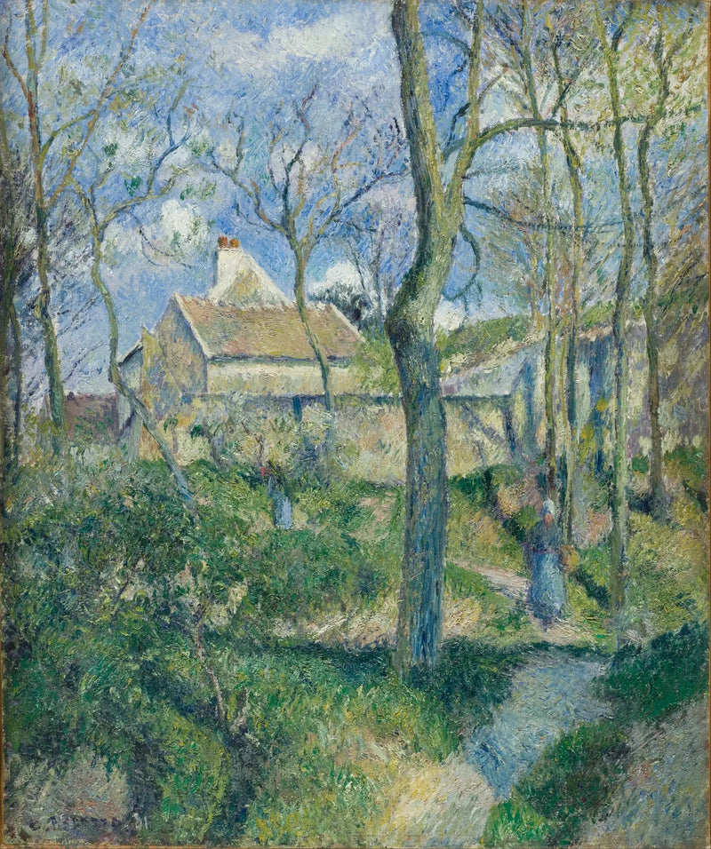 Der Weg der Pouilleux, Pontoise - Camille Pissarro