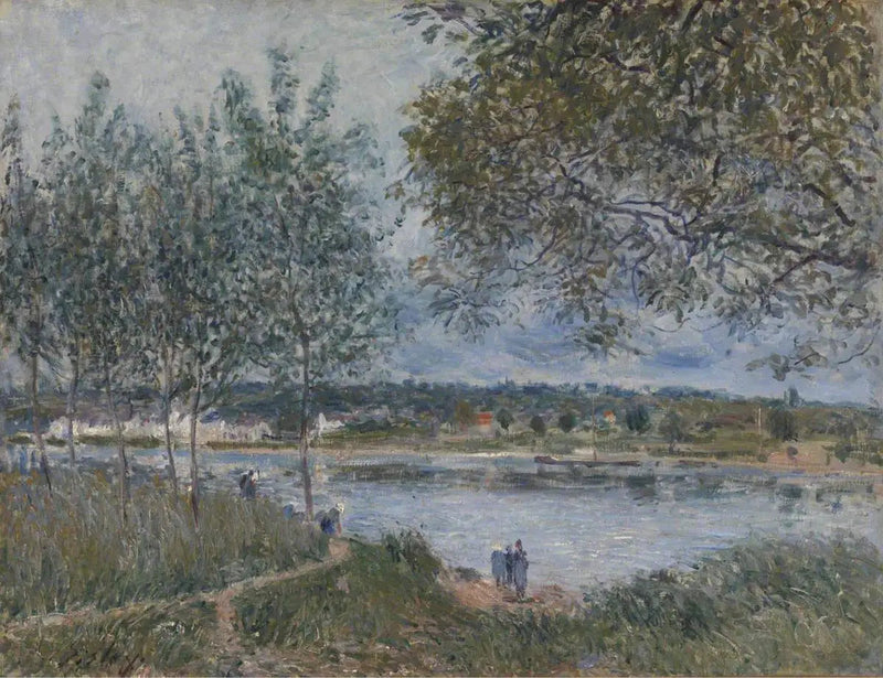 Der Weg der alten Fähre in By - Alfred Sisley