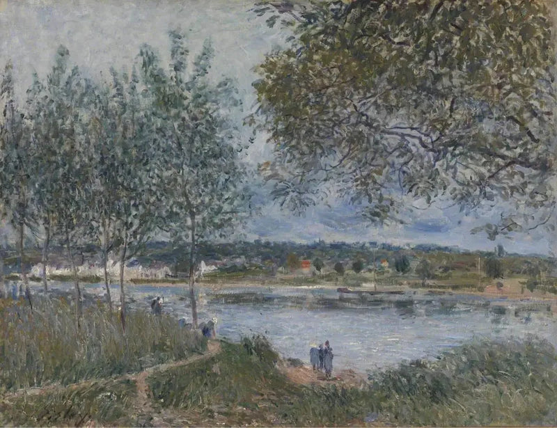 Der Weg der alten Fähre in By - Alfred Sisley