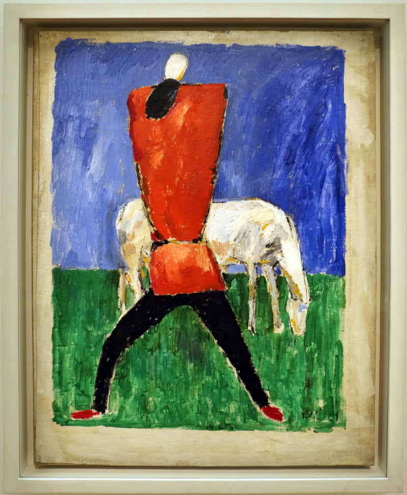 Das weiße Pferd - Kazimir Malevich
