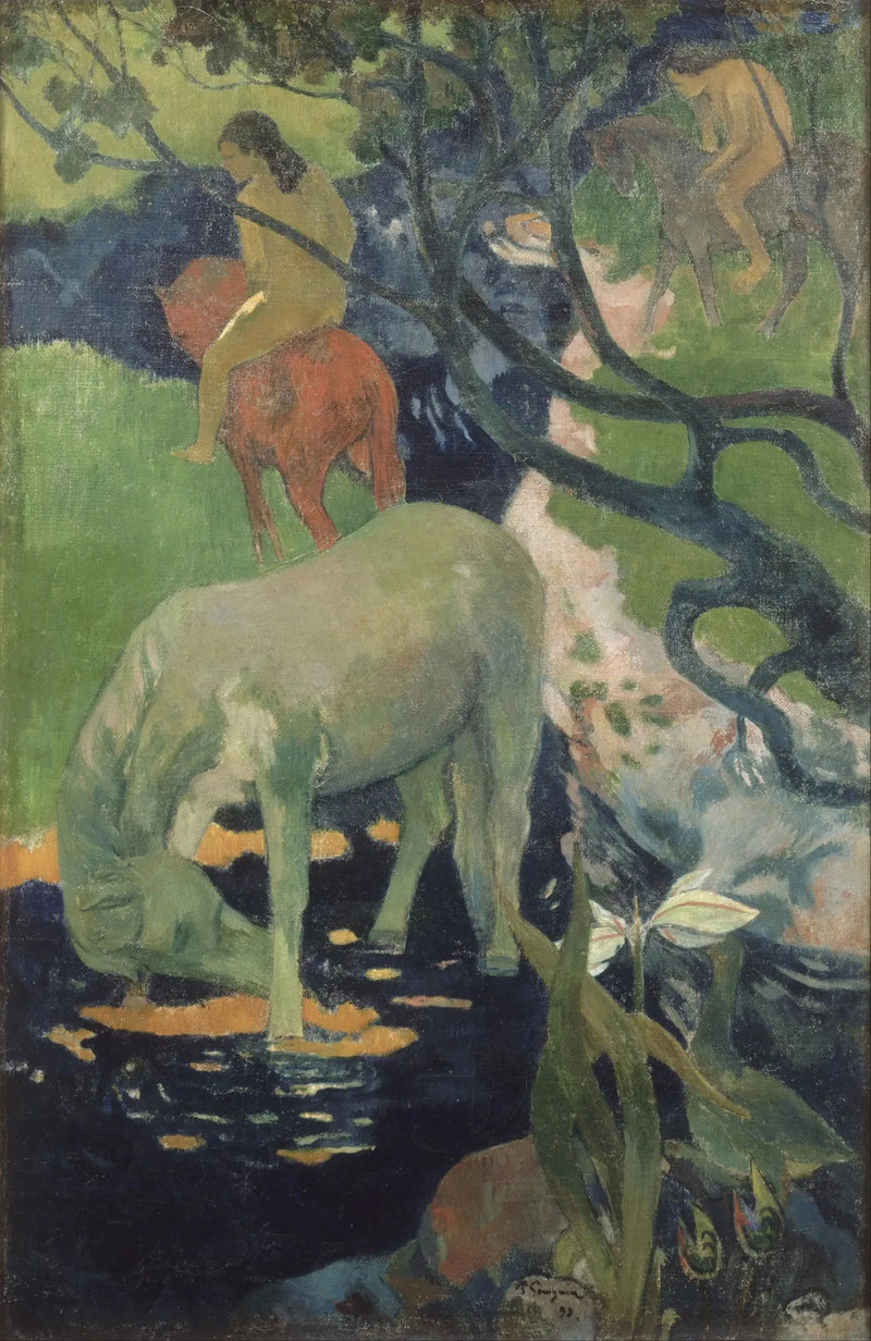 Das weiße Pferd - Paul Gauguin