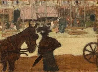 Die Fiakerpferd - Pierre Bonnard
