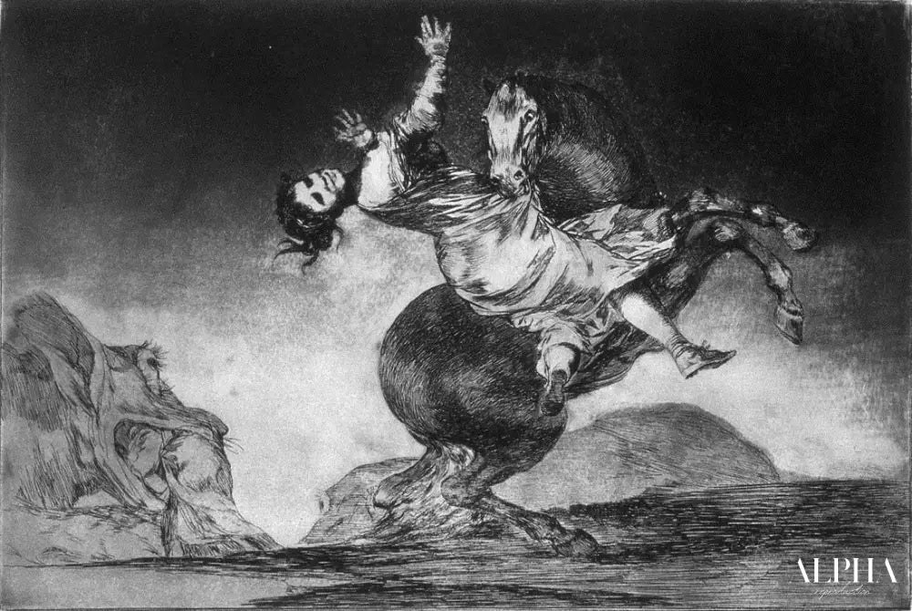 Le cheval raptor - Francisco de Goya - Reproductions de tableaux et peintures haut de gamme