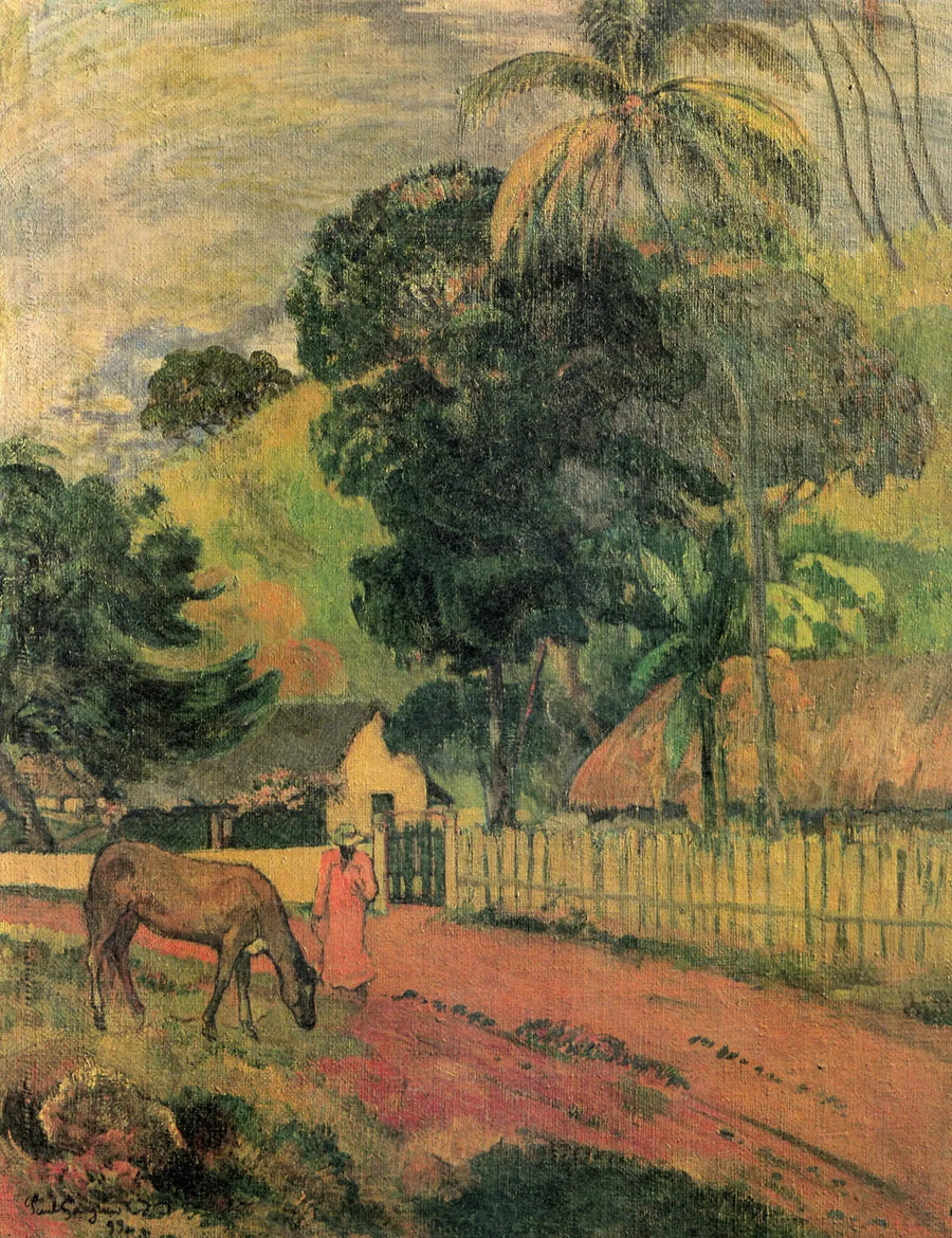 Das Pferd auf dem Weg - Paul Gauguin