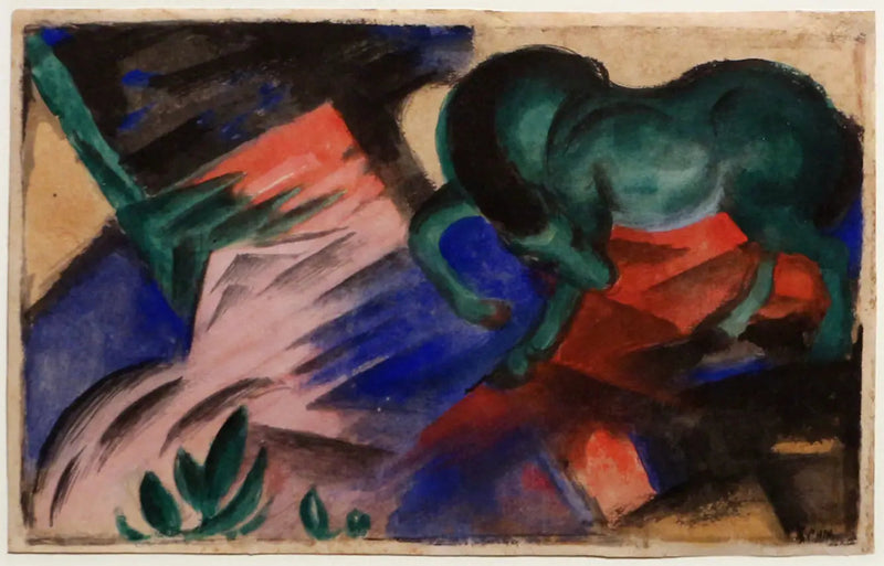 Das grüne Pferd - Franz Marc