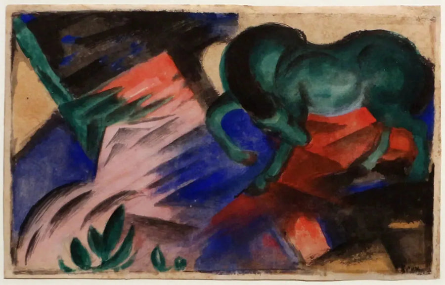 Das grüne Pferd - Franz Marc