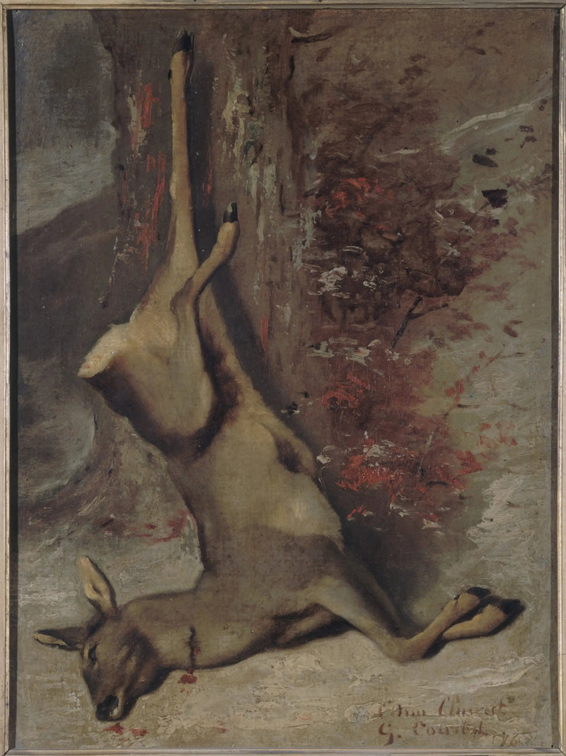 Der Rehbock - Gustave Courbet