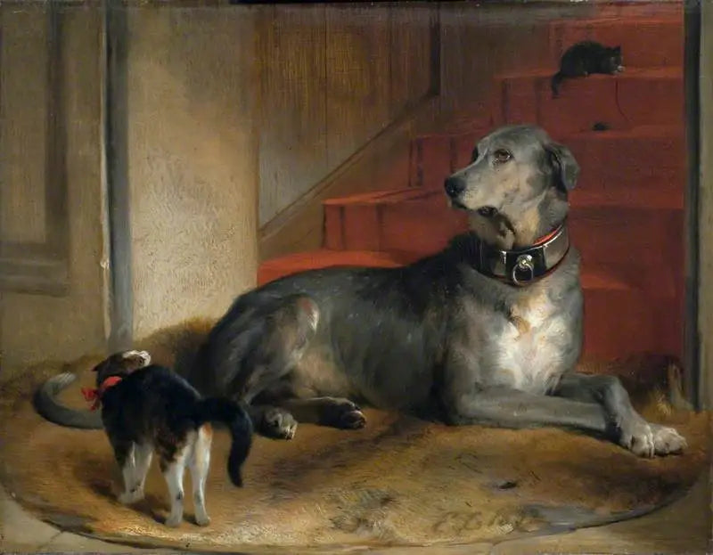 Lady Blessingtons Hund: Die Barriere - Edwin Henry Landseer