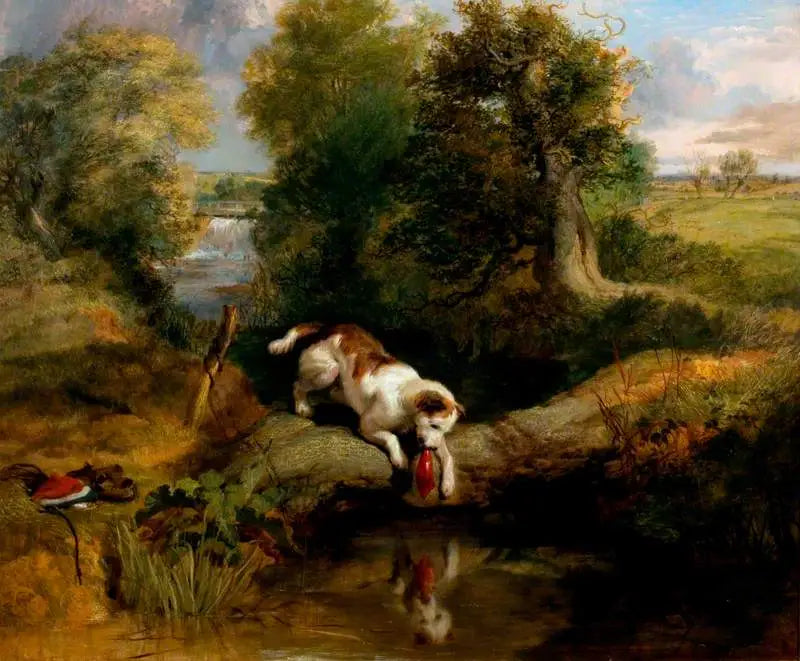 Der Hund und der Schatten - Edwin Henry Landseer