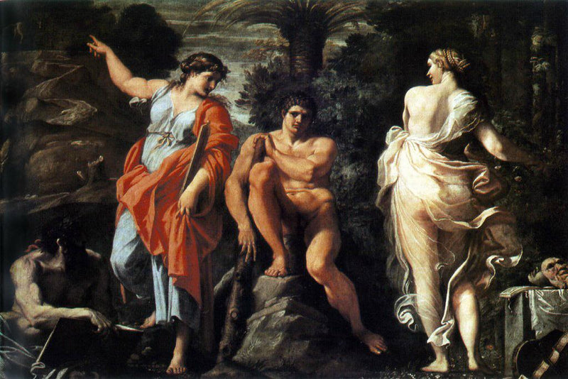 Die Wahl des Hercules - Annibale Carracci