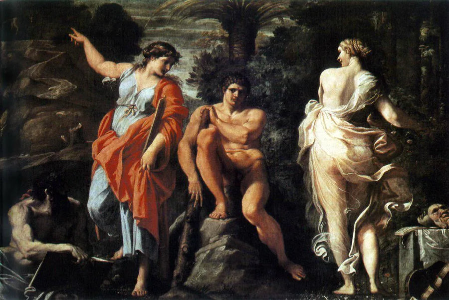 Die Wahl des Hercules - Annibale Carracci