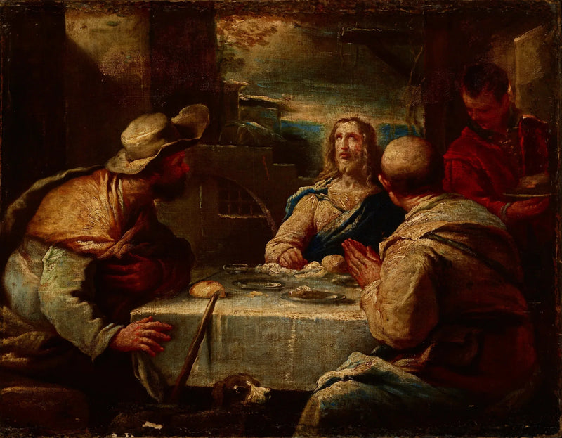 Der Christus in Emmaus - Luca Giordano