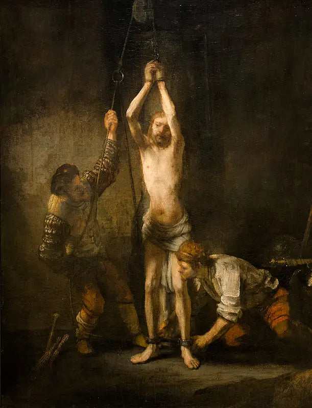 Der Christus an der Säule - Rembrandt