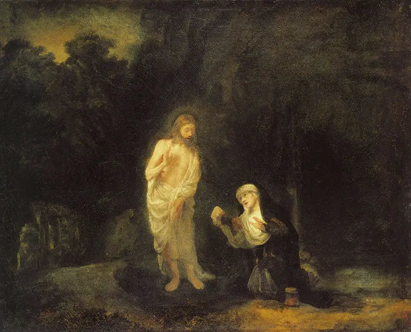 Der Christus, der Maria Magdalena erscheint, „Noli me tangere“ - Rembrandt