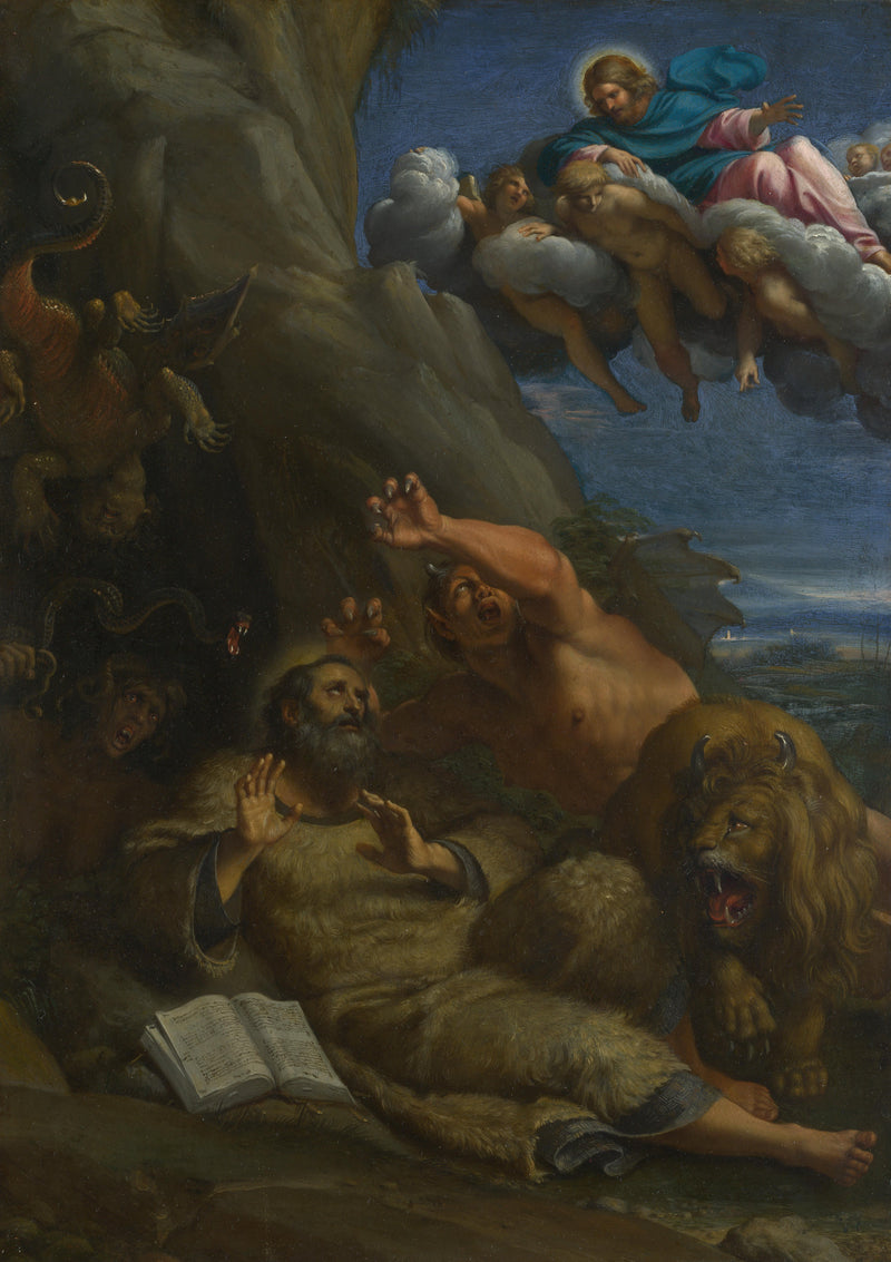 Die Erscheinung Christi bei dem heiligen Antonius Abt - Annibale Carracci