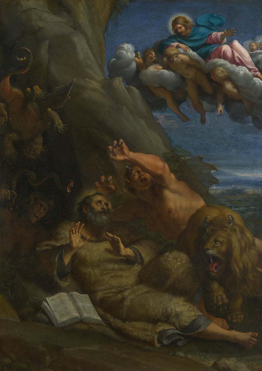 Die Erscheinung Christi bei dem heiligen Antonius Abt - Annibale Carracci