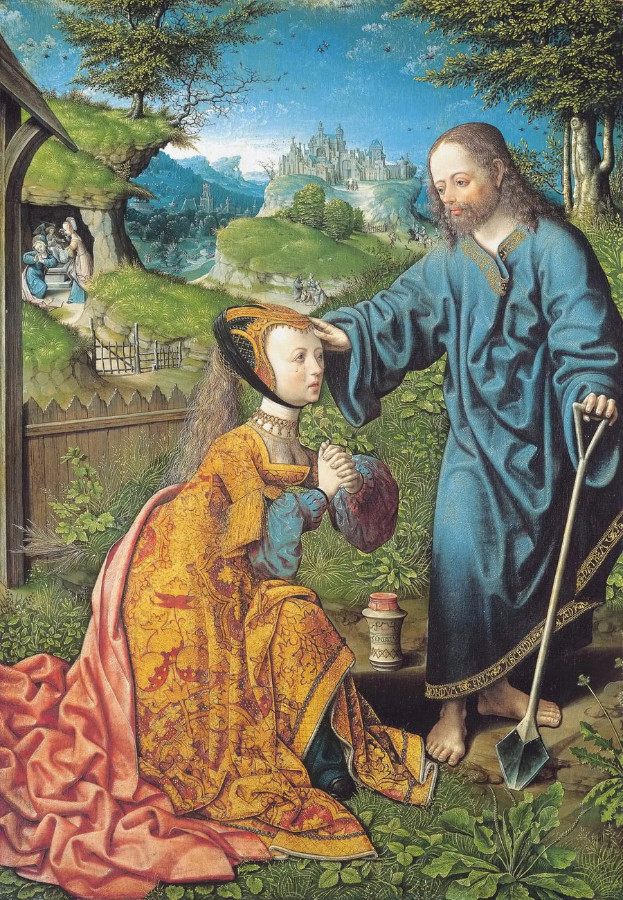 Der Christus, der sich als Gärtner bei Maria Magdalena zeigt - Jacob Cornelisz van Oostsanen
