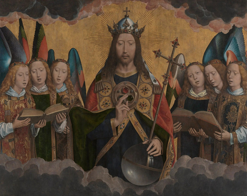 Der Christus mit singenden Engeln - Hans Memling