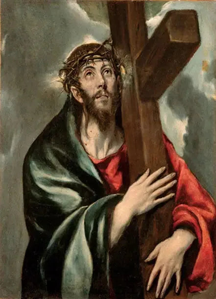 Der Christus mit dem Kreuz - El Greco