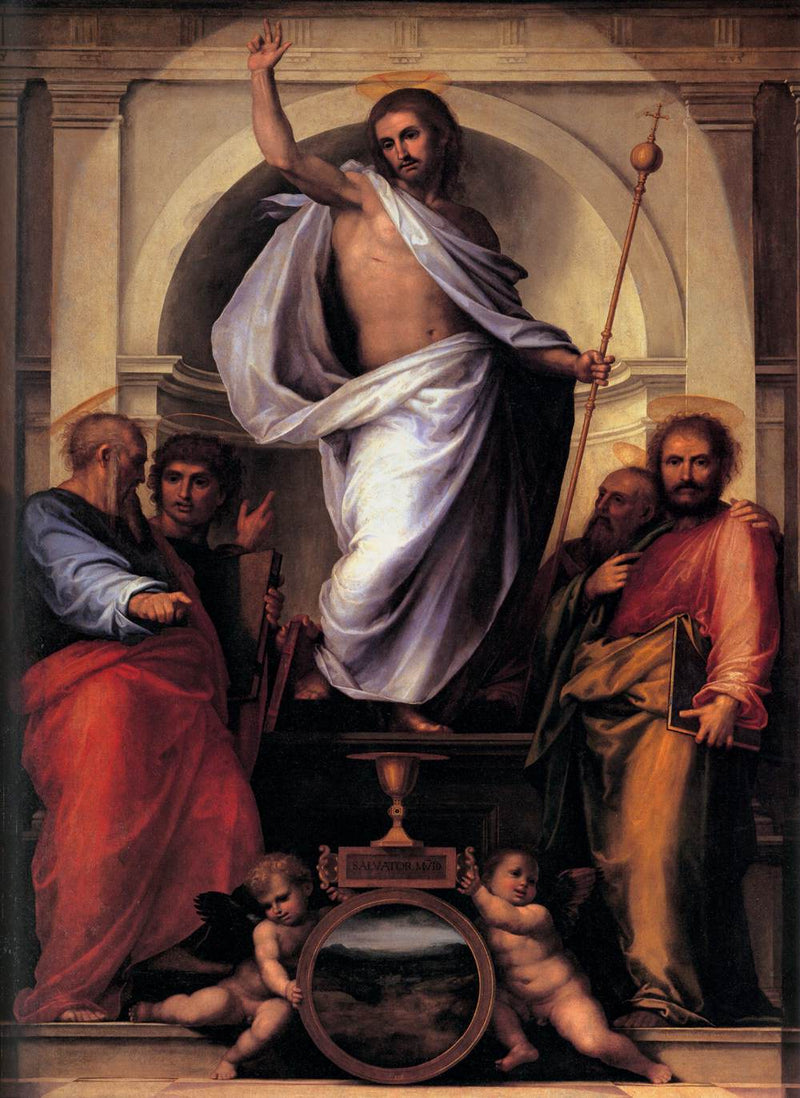 Der Christus mit den vier Evangelisten - Fra Bartolomeo