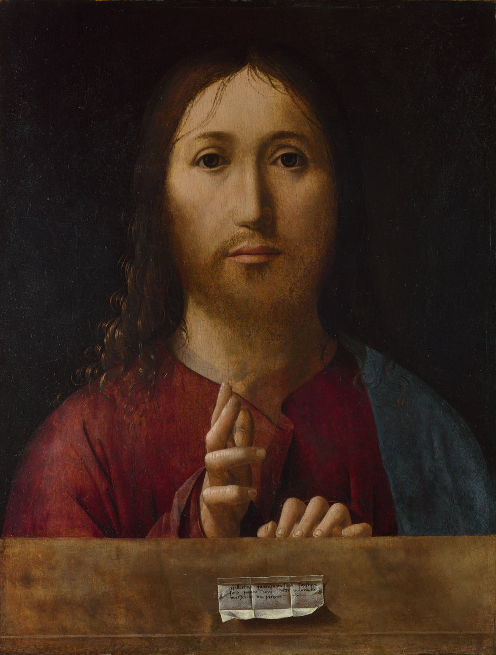 Le Christ bénissant - Antonello de Messine image 1 copie de tableau peinte à la main