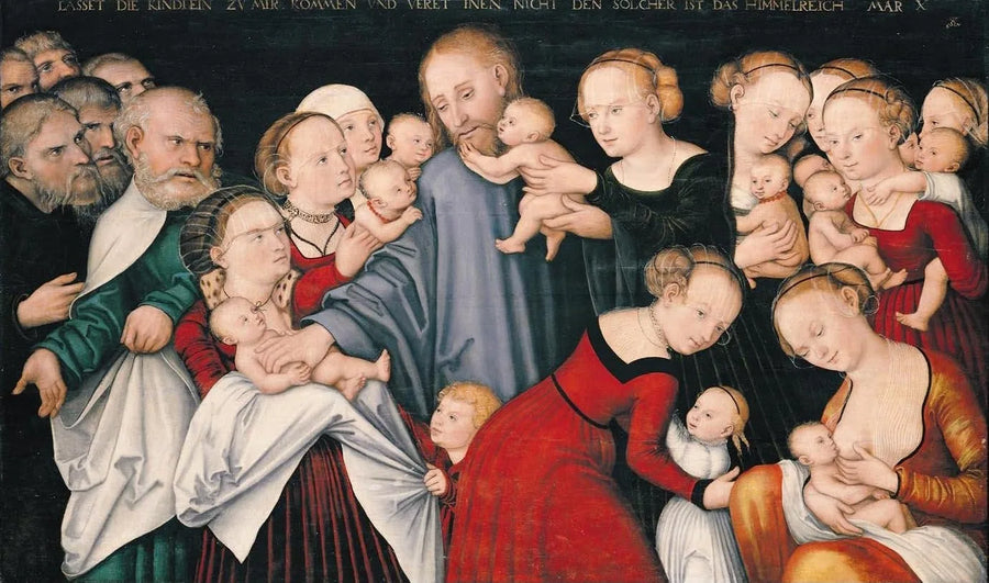 Der segnende Christus mit Kindern - Lucas Cranach der Ältere