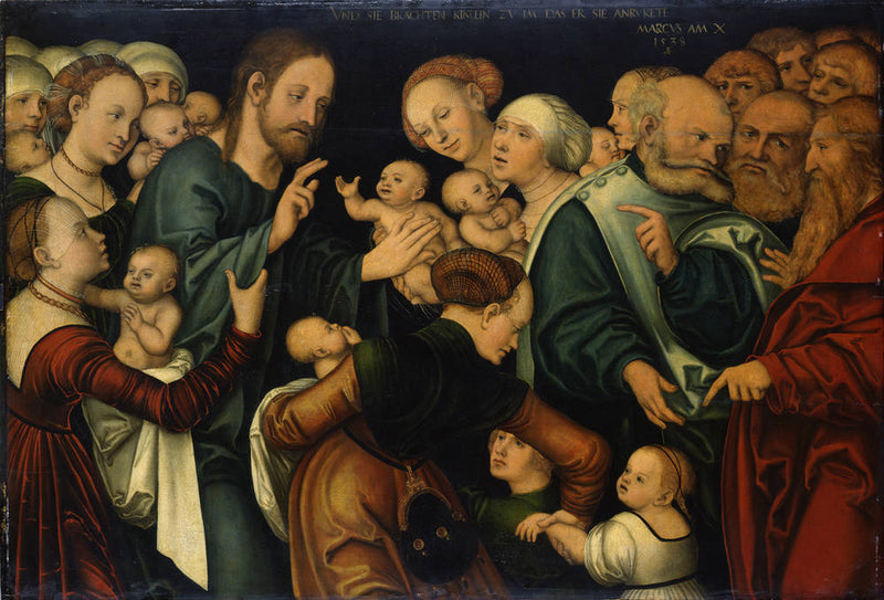 Der segnende Christus mit Kindern - Lucas Cranach der Ältere