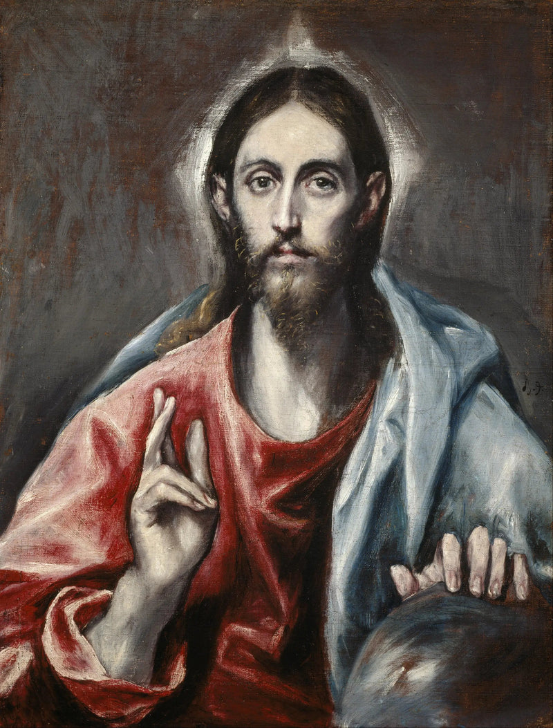 Der segnende Christus, der Retter der Welt - El Greco