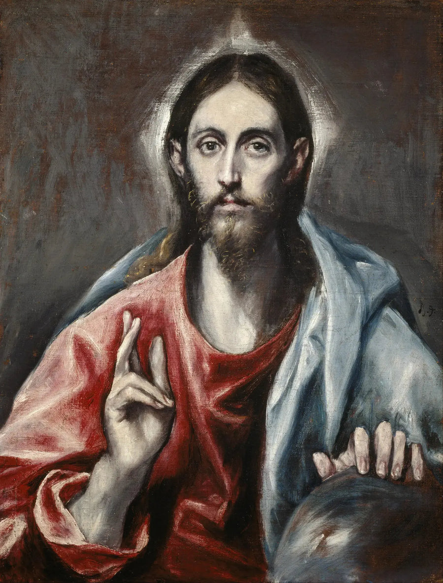 Der segnende Christus, der Retter der Welt - El Greco