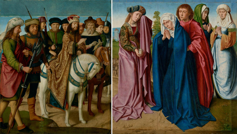 Der an das Kreuz genagelte Christus - Gérard David