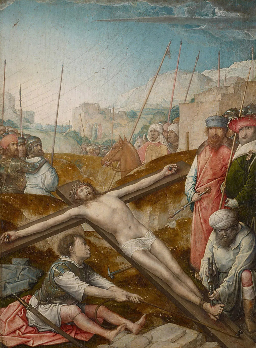 Der an das Kreuz genagelte Christus - Juan de Flandes